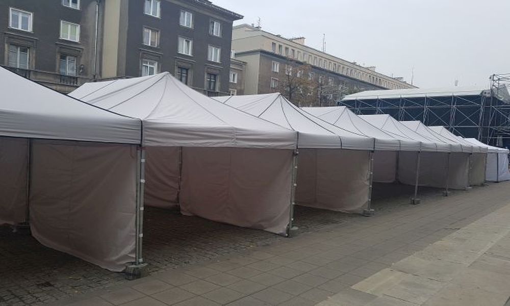 Wynajem namiotów handlowych Kraków, wyporzyczalnia